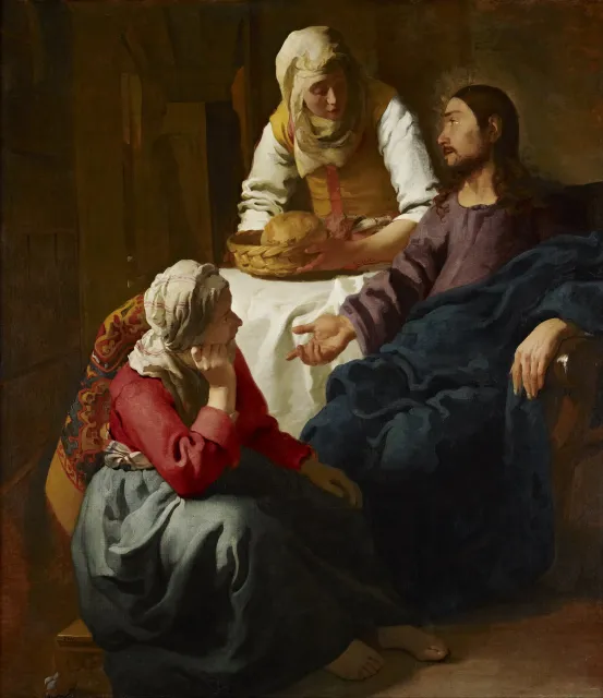Jesus bei Maria und Marta (Foto: Jan Vermeer 1654) Jesus bei Maria und Marta (Foto: Jan Vermeer 1654)